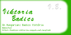 viktoria badics business card